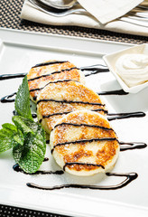 cream cheese pancakes with sour cream