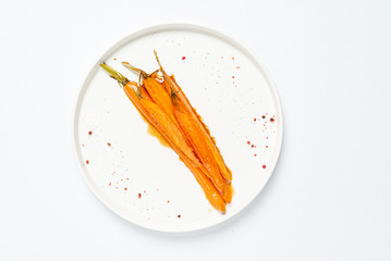 fermented carrot with balsamic sauce