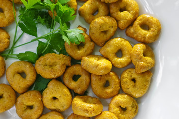 Taralli tarallini drying Italian snacks bagels