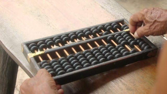 chinese abacus is a calculating tool used primarily in parts of Asia for performing arithmetic processes.