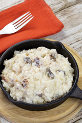 risotto au poulet et morilles