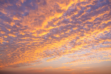 dramatic sunset sky in Thailand