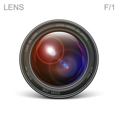 set camera lens object-glass photography background illustration technology design Isolated on white background