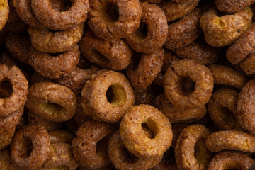 Muesli texture, cereals, background. Macro, breakfast, morning food.