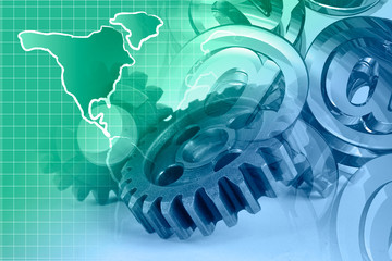 Mail signs, gear and map