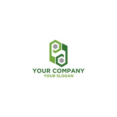 PD Green Logo Design Vector