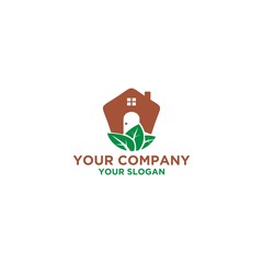 Organic Barn Logo Design Vector