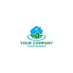 Organic House Logo Design Vector
