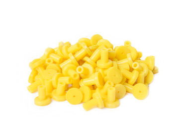 Yellow cork rubber silicone sealing format for industry.