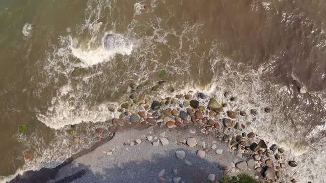 Aerial view of beautiful sea and coastline
