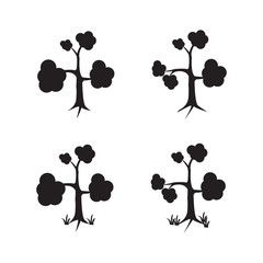 Naklejka premium tree icon vector design template