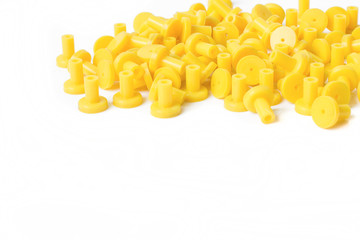 Yellow cork rubber silicone sealing format for industry.