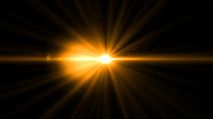 Fototapeta na wymiar glowing abstract sun burst with digital lens flare.can your adjust the color of the light rays using adjustment layer like Gradient Selective Color, and create sunlight, optical flare