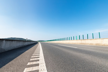 expressway and asphalt road surface