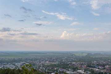 clouds over the city