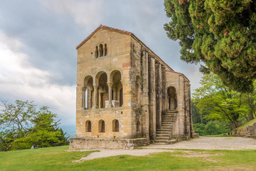 View at the Church of Santa María del Naranco in Oviedo - Spain