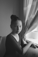 portrait of a gymnast girl