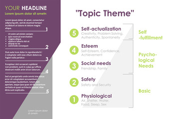 Clean info visualization with a pyramid. Vector illustration design.