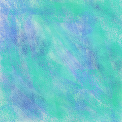 Watercolor hand painted grunge texture background color of aque and pale green.