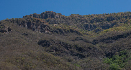 Fototapeta na wymiar Mexico Copper Canyon Railroad mountains