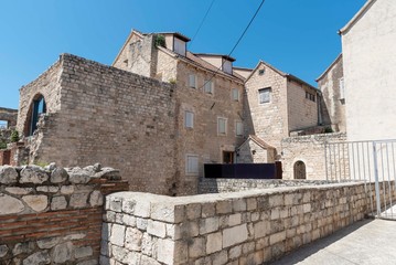 Old buildings in Split in Croatia