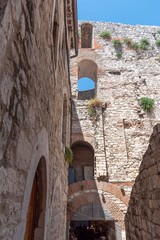 Old ruins in Split in Croatia