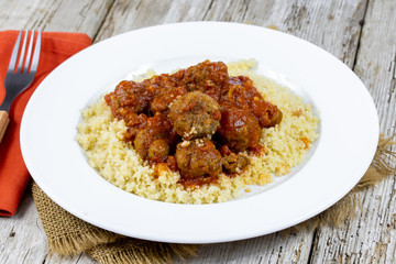 boulettes de viande sauce tomate