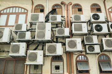 A lot of air conditioning compressor