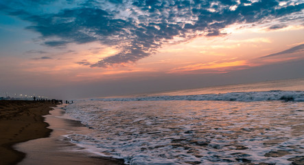 Obraz premium Sunrise at Puri beach.