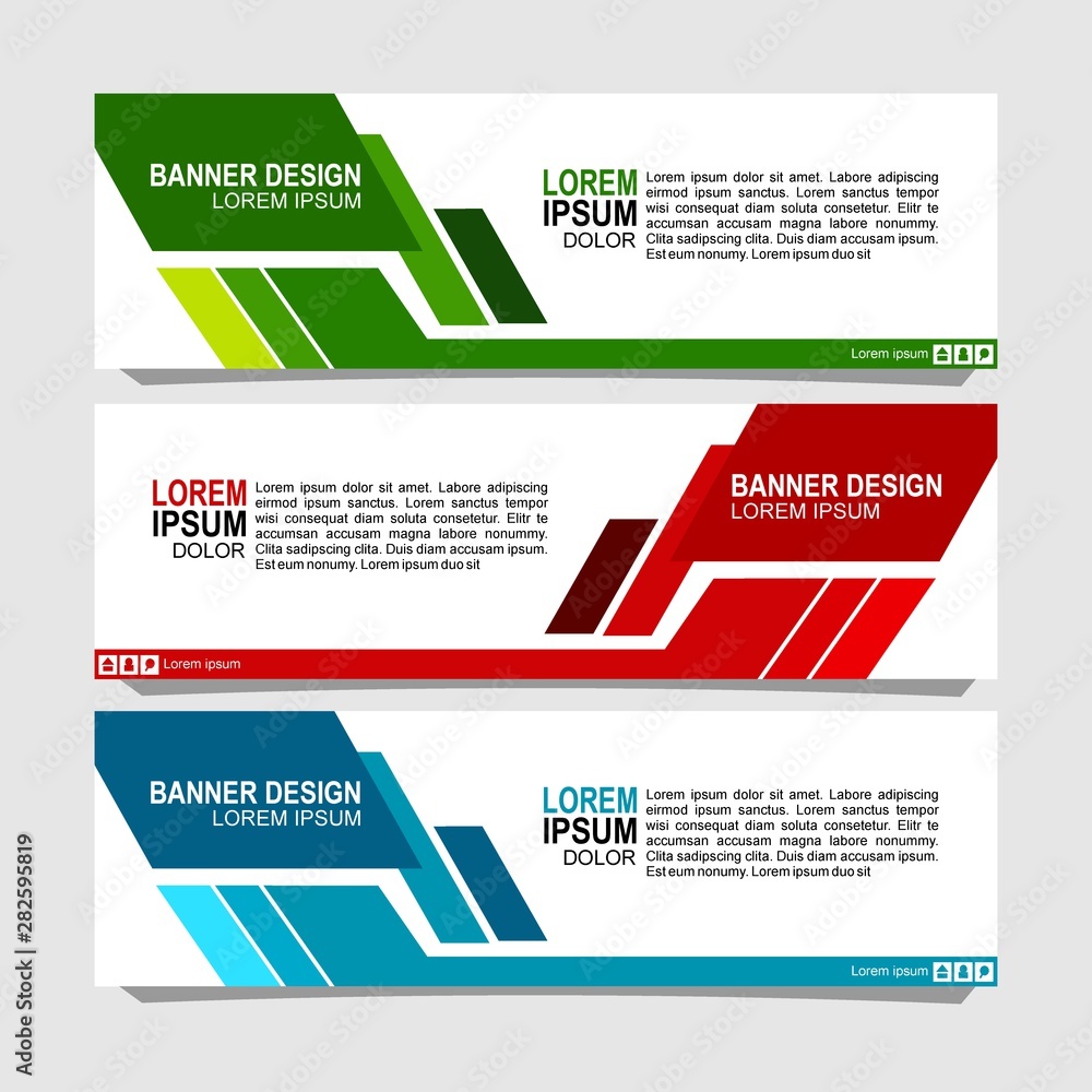 Canvas Prints vector abstract design banner web template.
