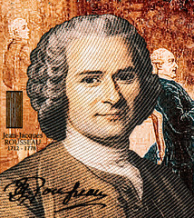 Jean-Jacques Rousseau on 20 Numismas Canberra 2019 banknotes. Colbert-Jacques Augusto, Political Philosophy. Fancy polymer money. Applied Currency Concepts. Banknotes Collection