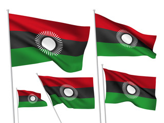 Vector flags of Malawi