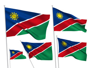 Vector flags of Namibia
