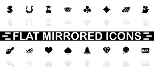 Slot Machine - Flat Vector Icons