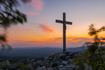 Gipfelkreuz auf dem Lusen