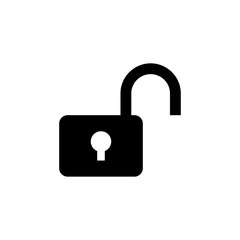 Unlock icon for web and mobile