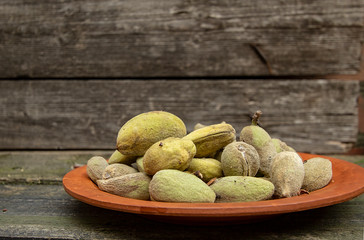 fresh tasty and healthy Crimean almonds