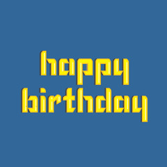 happy birthday greeting design