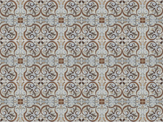 Turkish traditional ornamental decorative tiles. Seamless pattern abstract background concept