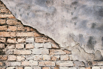 Moldy brick wall background