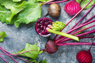 Fresh beetroot smoothie