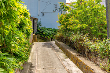 Italy, Capri, path leading to Villa Jovis