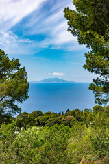 Fototapeta na wymiar Italy, Capri, view from the top of the island