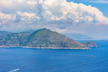 Italy, Capri, panorama from the top of the island