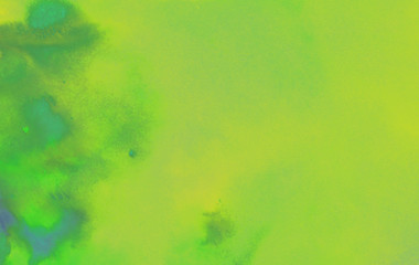 Fototapeta na wymiar Gemalter Wasserfarbe Hintergrund in grün hellgrün und dunkelgrün