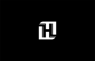 Initial Letter H trendy simply logotype