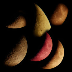 Luna crescente 28% © Steve Fossiant