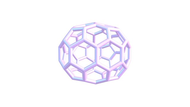 Fullerene C70 molecule isolated rotation