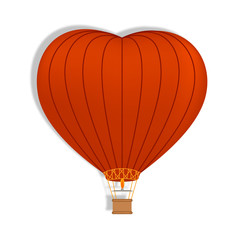Heart shaped balloon.Vector
