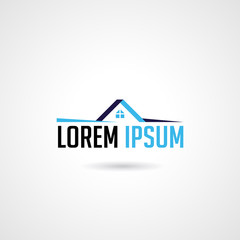real estate home logo template icon vector